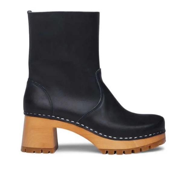 Swedish Hasbeens NWT Pull On Knee Olive Clog Boot Best seller 🌈 - Picture 2 of 12